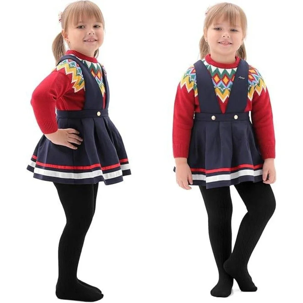 Set of 3 EPEIUS Baby Girl 12-24 Months Tights Thick Cable Knit Leggings Stocki‎